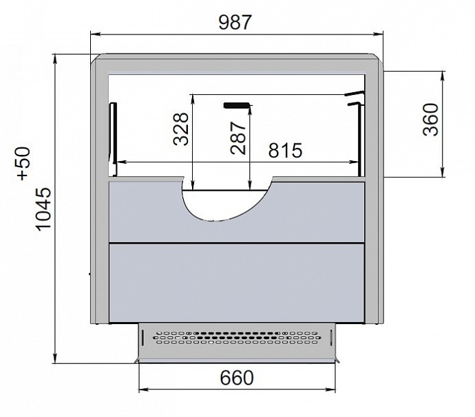 Aşağı temperaturlu kapotlar POLAIR Сarino Plug-In - Gabarit
