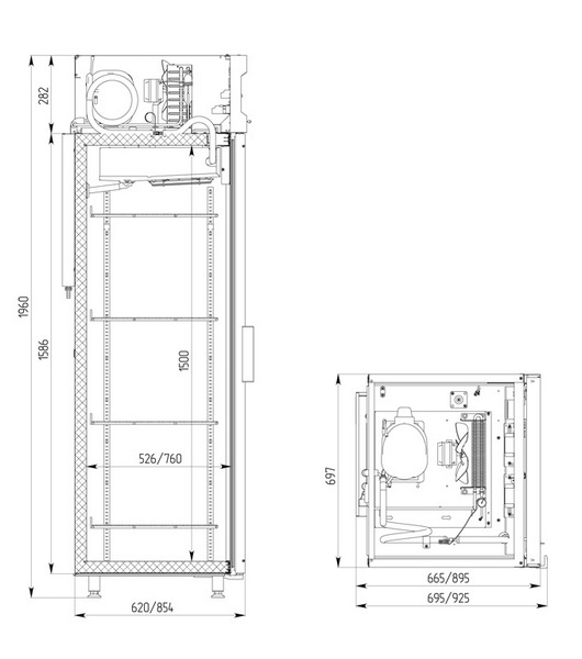 DM107-S kanepesiz - Gabarit