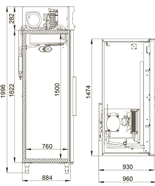 DВ114-S kanepesiz - Gabarit