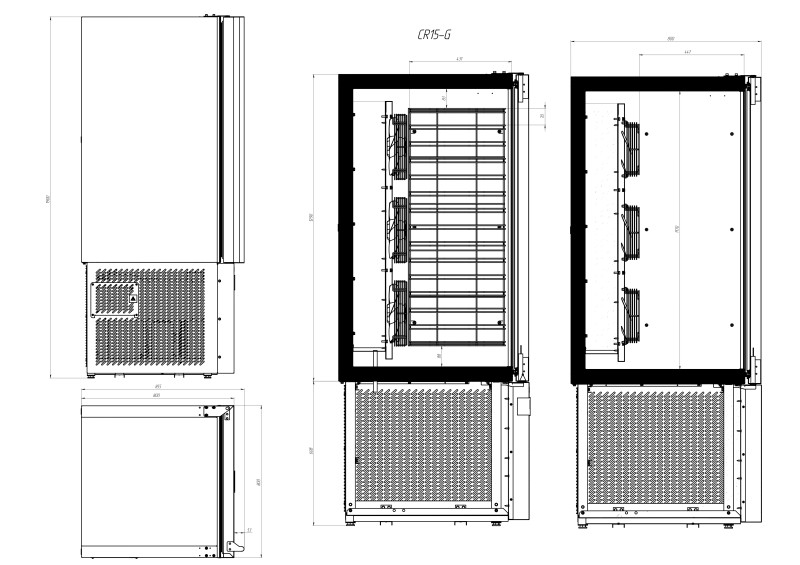 CR15-G (380 W) - Gabarit